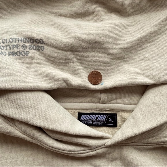 MAVERICK CLOTHING MENS BONE HOODIE SZ:S/M/L/XL - Picture 12 of 14